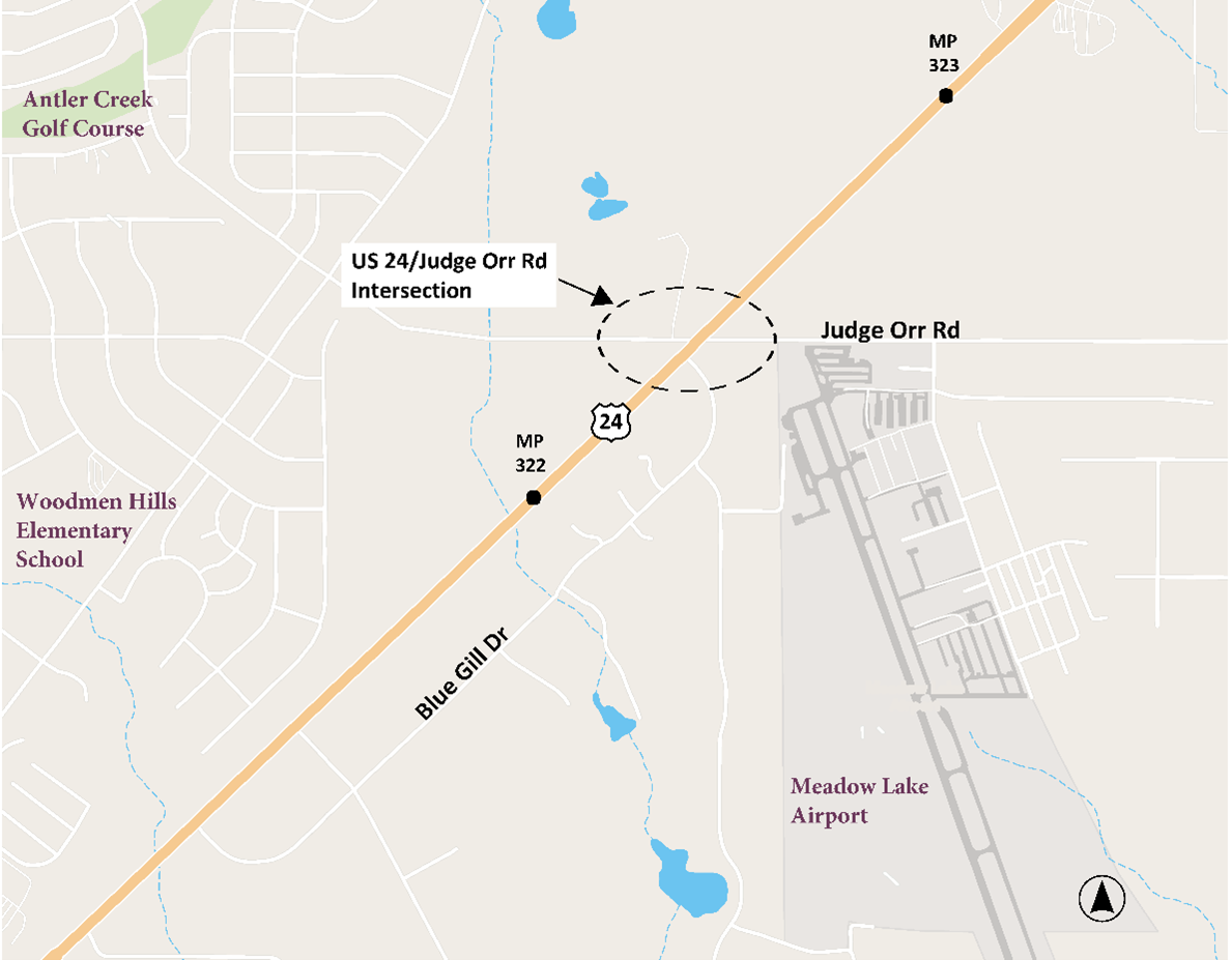 US 24 Judge Orr Road Intersection Map.png — Colorado Department of